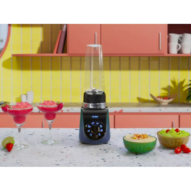 Tefal Blend Up BL19H4F0 blenderis 0,85 L Galda blenderis 1000 W Zils, Caurspīdīgs