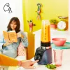 Tefal Blend Up BL19H4F0 blenderis 0,85 L Galda blenderis 1000 W Zils, Caurspīdīgs