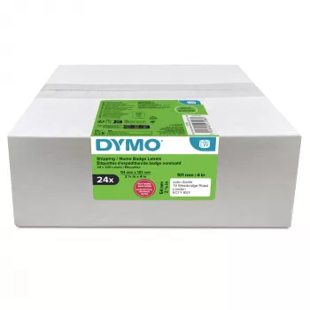 Etiķešu ruļļu iepakojums Dymo LabelWriter 101 x 54 mm, baltas papīra etiķetes, 24 ruļļi (220 etiķetes/rullī)