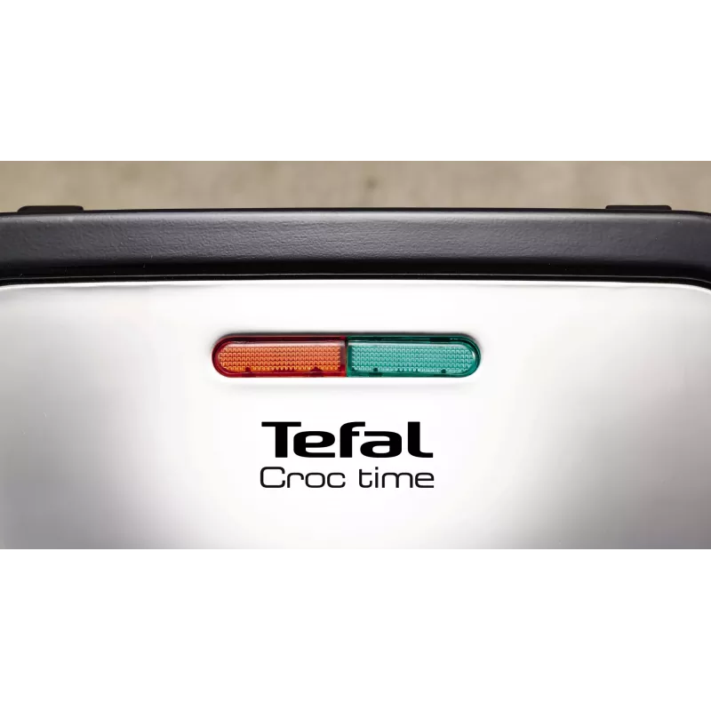 Kontaktgrils Tefal SM193D — galda elektriskais grils, melns un nerūsējošais tērauds, 1,9 kg
