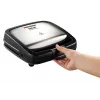 Kontaktgrils Tefal SM193D — galda elektriskais grils, melns un nerūsējošais tērauds, 1,9 kg