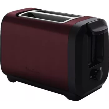 Tosteris MOULINEX LT5S05E0 — 2 šķēlēm, 1300 W, nerūsējošā tērauda korpuss, melns/sarkans