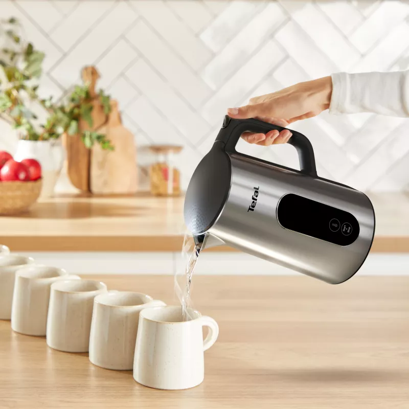 Tefal Selection KI871DE0 elektriskā tējkanna 1.7 L 1500 W Melna, Nerūsējošais tērauds
