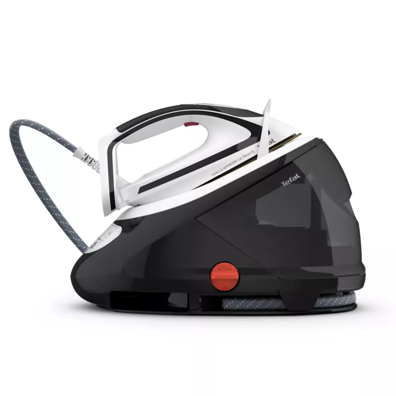 Tefal Pro Express Ultimate GV9550 1.9 L Durilium AirGlide Autoclean zole Melns, Balts
