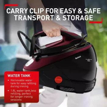 Tefal Pro Express Protect GV9230 2600 W 1,8 L melns, bordo