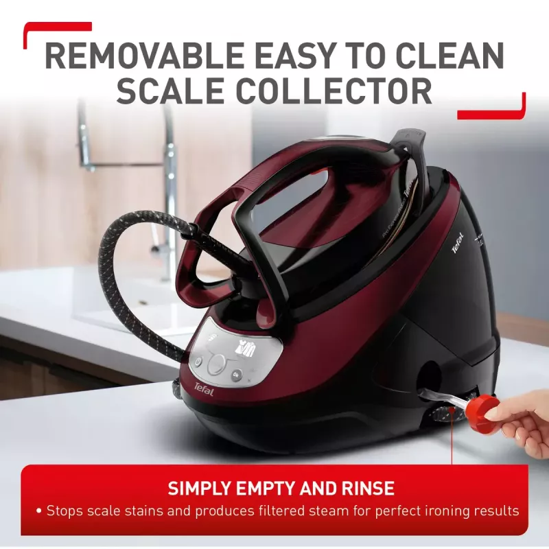 Tefal Pro Express Protect GV9230 2600 W 1,8 L melns, bordo