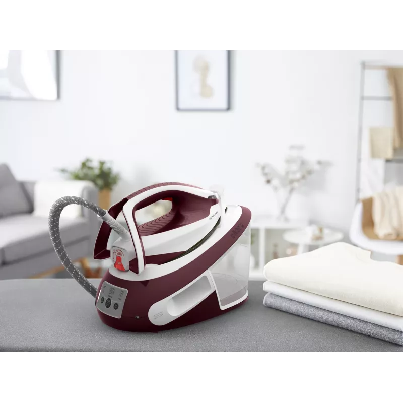 Tefal Express Vision SV8150 2800 W 1,8 l Durilium AirGlide Autoclean zole Sarkana, Balta