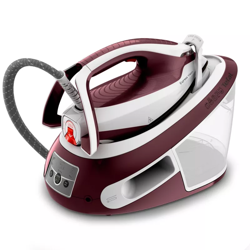 Tefal Express Vision SV8150 2800 W 1,8 l Durilium AirGlide Autoclean zole Sarkana, Balta