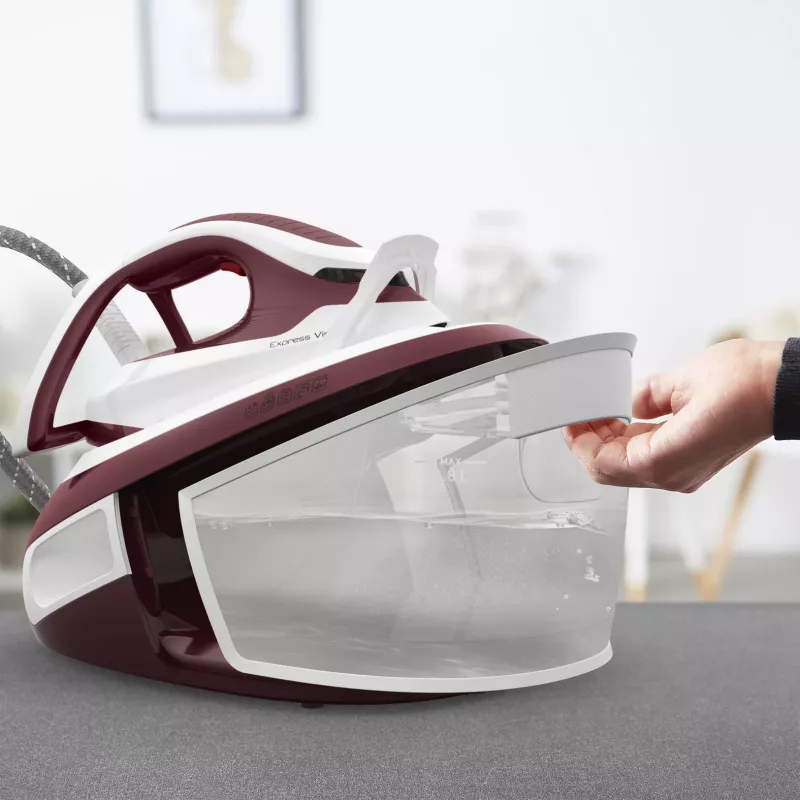 Tefal Express Vision SV8150 2800 W 1,8 l Durilium AirGlide Autoclean zole Sarkana, Balta