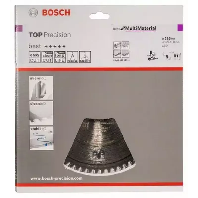 Bosch ripzāģa asmens 2 608 642 097 21,6 cm 1 gab.