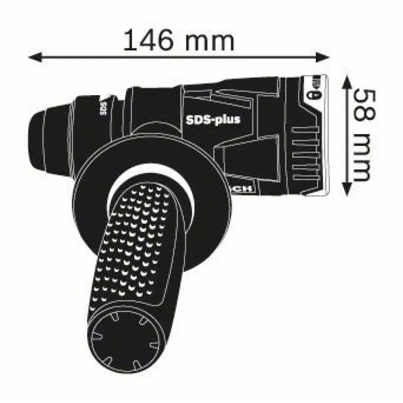 Bosch GHA FC2 Professional spīļpatronas adapteris