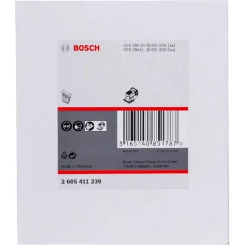 Bosch 2 605 411 239 slīpmašīnas piederums 1 gab. Filtrs
