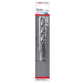 Vītgrieža urbis Bosch HSS ar sešstūra kātu 9 mm