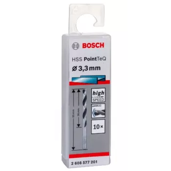 Vīturbjmašīnas uzgalis Bosch HSS PointTeQ 3,3 mm