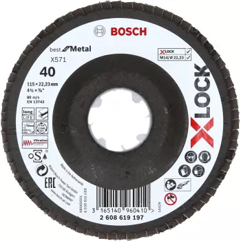 Bosch 2 608 619 197 leņķa slīpmašīnas piederums Lapiņu disks