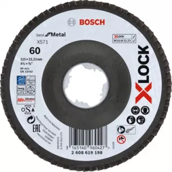 Bosch 2 608 619 198 leņķa slīpmašīnas piederums Plākšņu slīpdisks
