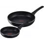 Cepšanas pannu komplekts Tefal Generous Cook C27890 — alumīnijs, 20 cm un 28 cm, melns, 2 gab.