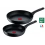 Cepšanas pannu komplekts Tefal G28191, melns, Mineralia+ nepiedegošs pārklājums, svars 2,1 kg