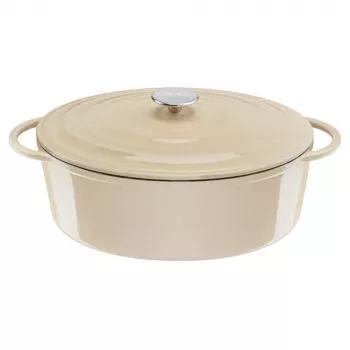 Tefal E25906 Ovāla Bēša čuguna virtuves piederums, 34 cm diametrs, ovāla forma