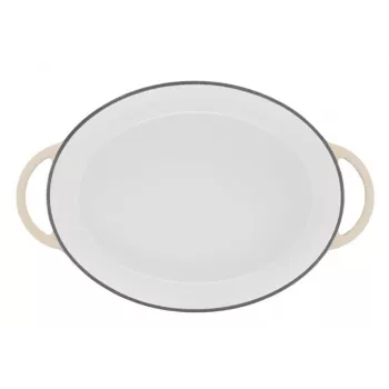 Tefal E25906 Ovāla Bēša čuguna virtuves piederums, 34 cm diametrs, ovāla forma