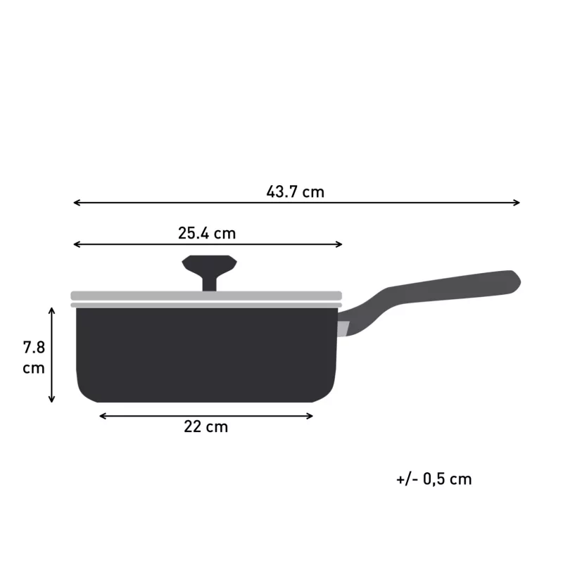 Tefal Change Melns C4763225 panna sautējamā panna Apaļa