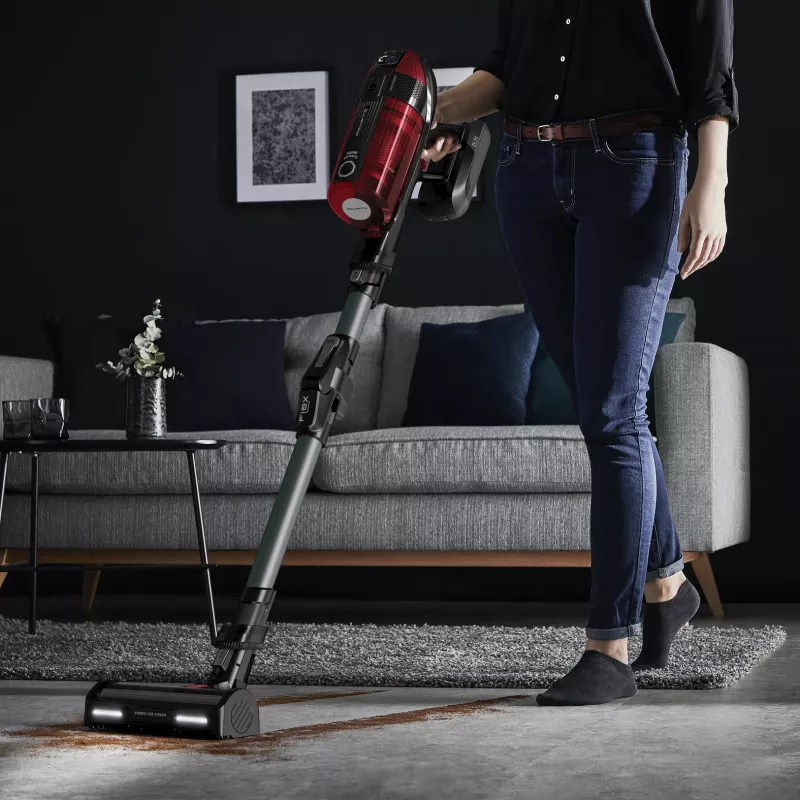 Rowenta RH98A8 2-in-1 stick vacuum baterija Dry Bagless 0.9 L 320 W Red, pelēka