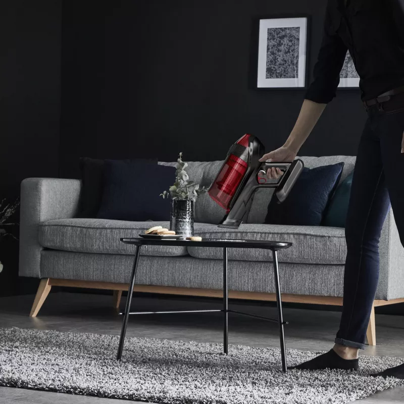 Rowenta RH98A8 2-in-1 stick vacuum baterija Dry Bagless 0.9 L 320 W Red, pelēka