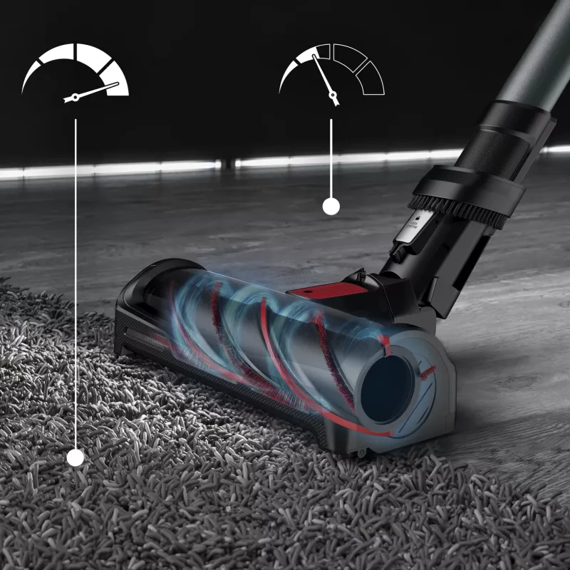 Rowenta RH98A8 2-in-1 stick vacuum baterija Dry Bagless 0.9 L 320 W Red, pelēka