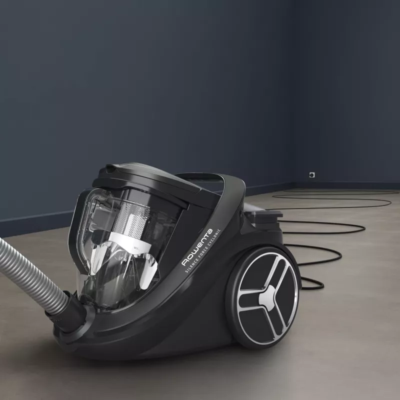 Cilindra putekļsūcējs Rowenta Silence Force RO7935 — 500 W, bezmaisa cikloniskais, 2,5 L, HEPA, 59 dB