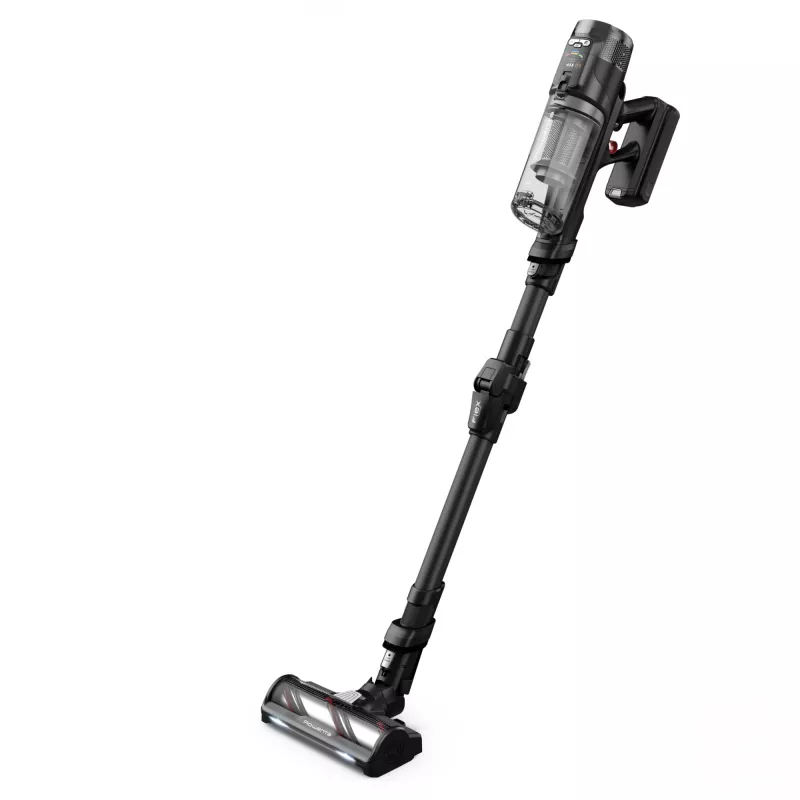 Rowenta X-Force Flex RH9L55E0 stick vacuum/elektriskā slota 2-in-1 vertikālais putekļsūcējs Ar bateriju Sauso uzkopšanu Bez maisiņa 0.65 L Melns