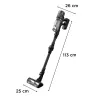 Rowenta X-Force Flex RH9L55E0 stick vacuum/elektriskā slota 2-in-1 vertikālais putekļsūcējs Ar bateriju Sauso uzkopšanu Bez maisiņa 0.65 L Melns