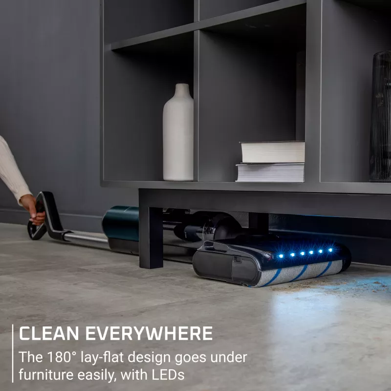 Rowenta X-Clean 7 GZ5735E0 stieņa putekļsūcējs/elektriskā slota Baterija Sausā un mitrā tīrīšana Bez maisiņa 0,5 L Melna, Hromēta