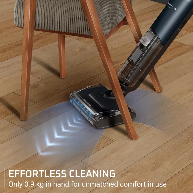 Rowenta X-Clean 7 GZ5735E0 stieņa putekļsūcējs/elektriskā slota Baterija Sausā un mitrā tīrīšana Bez maisiņa 0,5 L Melna, Hromēta