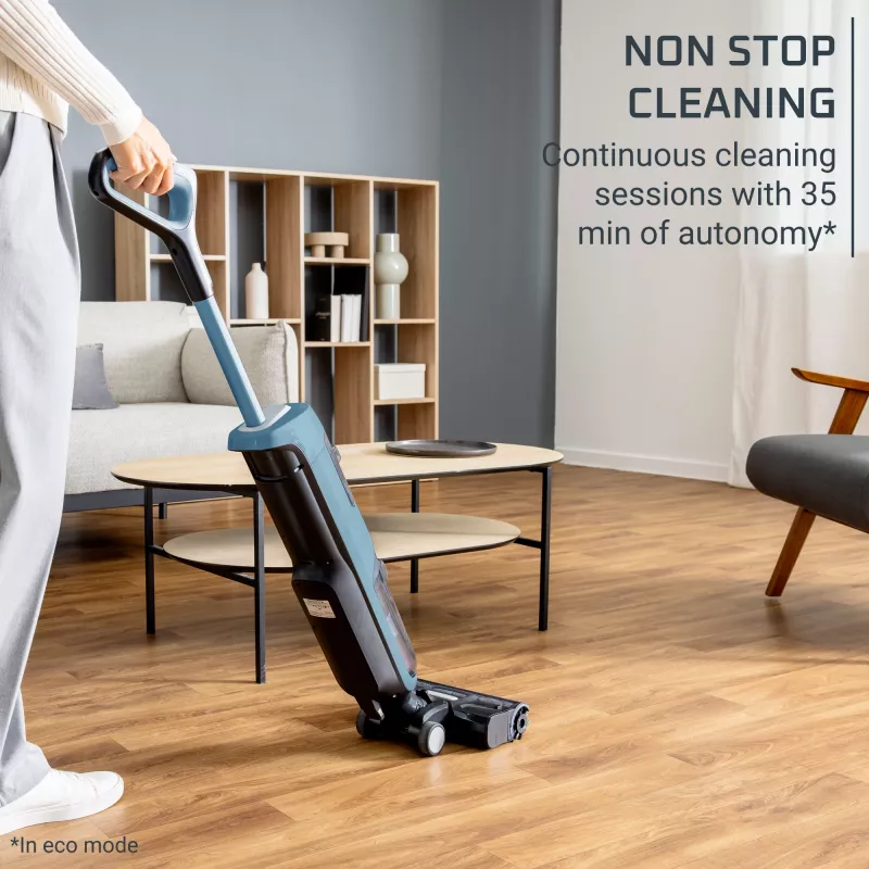 Rowenta X-Clean 2 GZ2271E0 stieņa putekļsūcējs/elektriskā slota Baterija Sausā&mitrā Bez maisiņa Zils