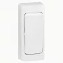 Wall switch Legrand Oteo 086084 narrow design — single-pole light switch, balta finish