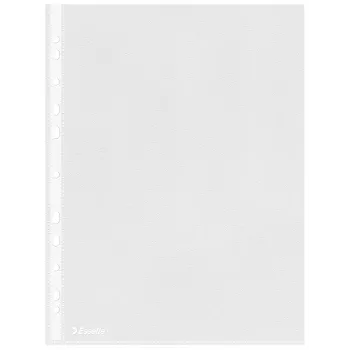 Esselte plastikāta kabatiņas A4 – Economy –, 210 x 297 mm (A4), caurspīdīgas, polipropilēns (PP), portretorientācija, augšējā atvere, 230 mm
