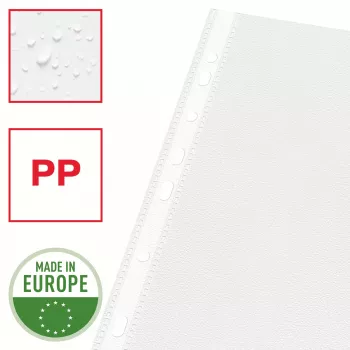 Esselte plastikāta kabatiņas A4 – Economy –, 210 x 297 mm (A4), caurspīdīgas, polipropilēns (PP), portretorientācija, augšējā atvere, 230 mm