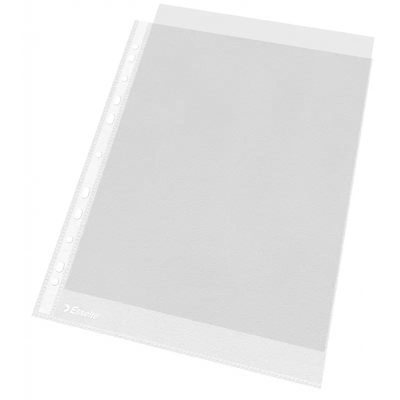 Esselte plastikāta kabatiņas A4 – Economy –, 210 x 297 mm (A4), caurspīdīgas, polipropilēns (PP), portretorientācija, augšējā atvere, 230 mm