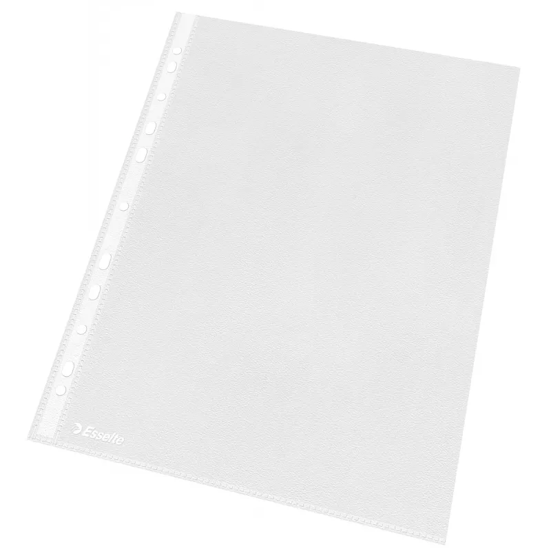 Esselte plastikāta kabatiņas A4 – Economy –, 210 x 297 mm (A4), caurspīdīgas, polipropilēns (PP), portretorientācija, augšējā atvere, 230 mm
