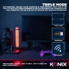 Konix PULSAR austiņas ar vadu un bezvadu savienojamību, galvas lentes, spēlēm, USB Type-C, Bluetooth, melnas