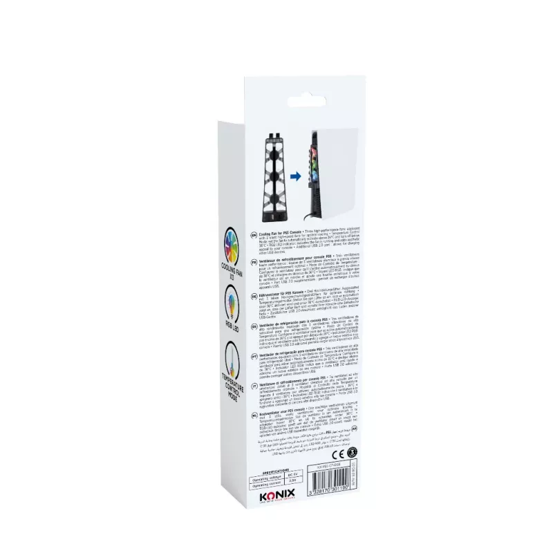 Konix 61889000052 spēļu konsoles daļa/piederums Dzesēšanas ventilators