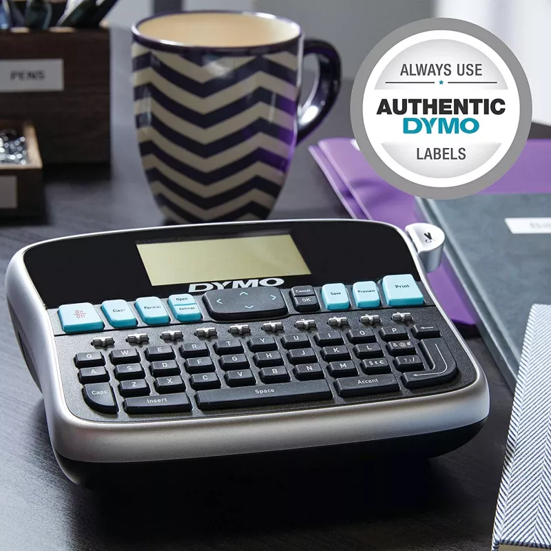 DYMO LabelManager galda etiķešu printeris | 360D uzlādējams rokas etiķešu printerisViegli lietojamsViena pieskāriena viedie taustiņiQWERTY tastatūraLiels displejs | Mājas un biroja organizēšanai