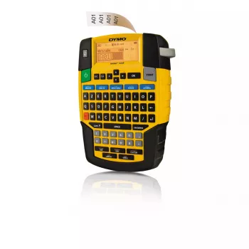 DYMO RHINO 4200 rūpniecisko etiķešu ražotājs | AZERTY tastatūra un laiku taupoši karstie taustiņi | Izturīgs etiķešu printeris būvlaukumiem un lielas slodzes marķēšanas darbiem