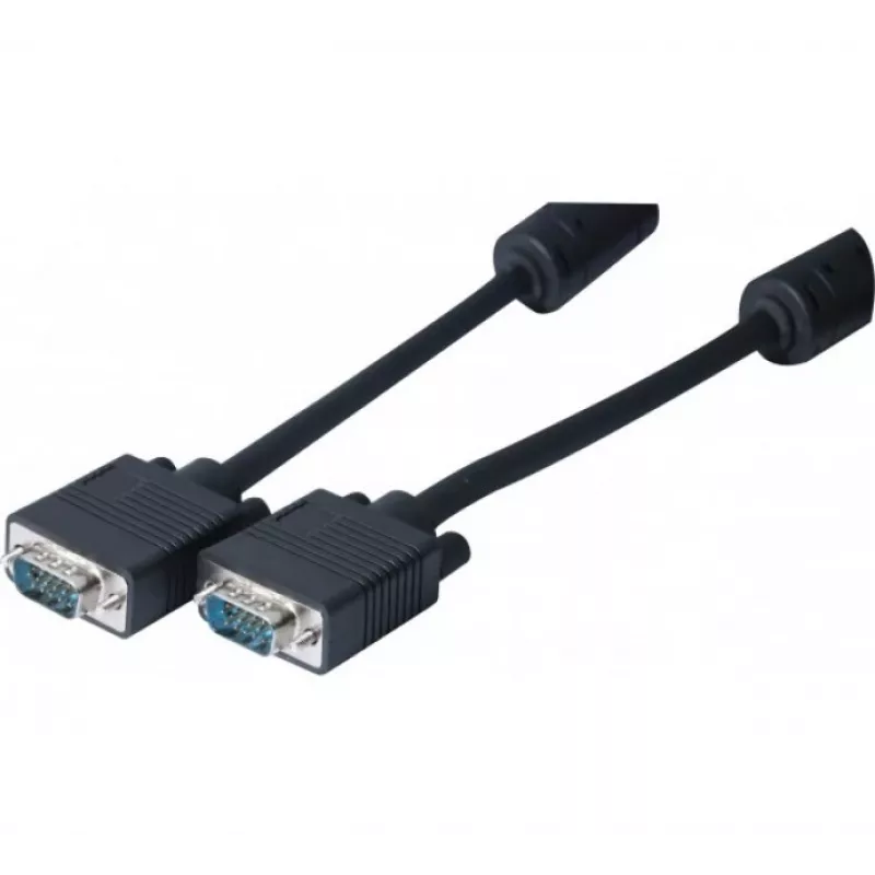 Hypertec 119690-HY VGA kabelis 1 m VGA (D-Sub) Melns