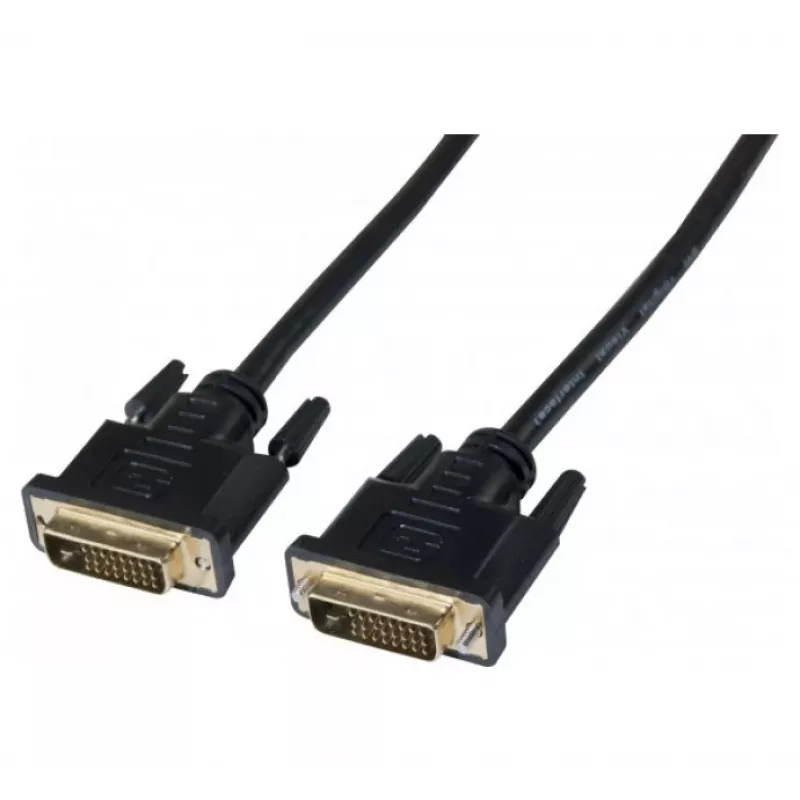 Hypertec 127523-HY DVI kabelis 5 m DVI-A DVI-D Melns