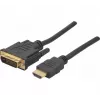 Hypertec 127871-HY video kabeļa adapteris 1 m HDMI Type A (Standard) DVI-D Melns