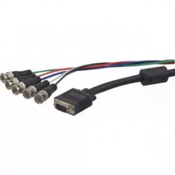 Hypertec 129151-HY video kabeļa adapteris 1,8 m VGA (D-Sub) 5 x BNC melns, zils, zaļš, sarkans, balts
