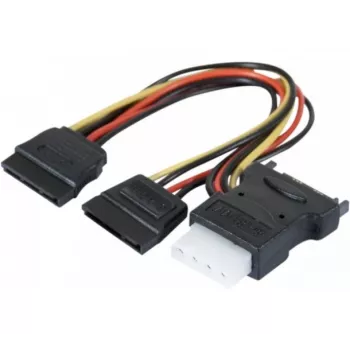ATEN 147557 SATA kabelis 0,3 m SATA 15-pin 2 x SATA 15-pin + Molex (4-pin) Dažādas krāsas, Melns