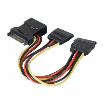 ATEN 147557 SATA kabelis 0,3 m SATA 15-pin 2 x SATA 15-pin + Molex (4-pin) Dažādas krāsas, Melns