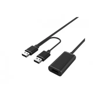Hypertec 149221-HY USB kabelis USB 2.0 20 m USB A 2 x USB A Melns
